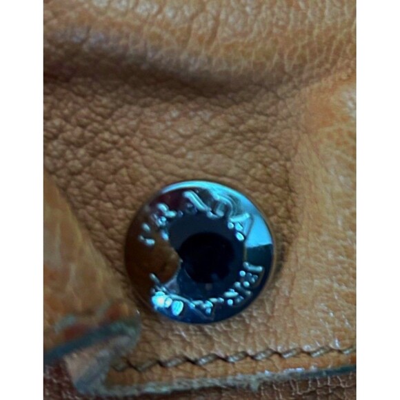 Prada Genuine Leather Shoulder/Handbag In Camel Zip Closure With Lock Luxury - Picture 12 of 16